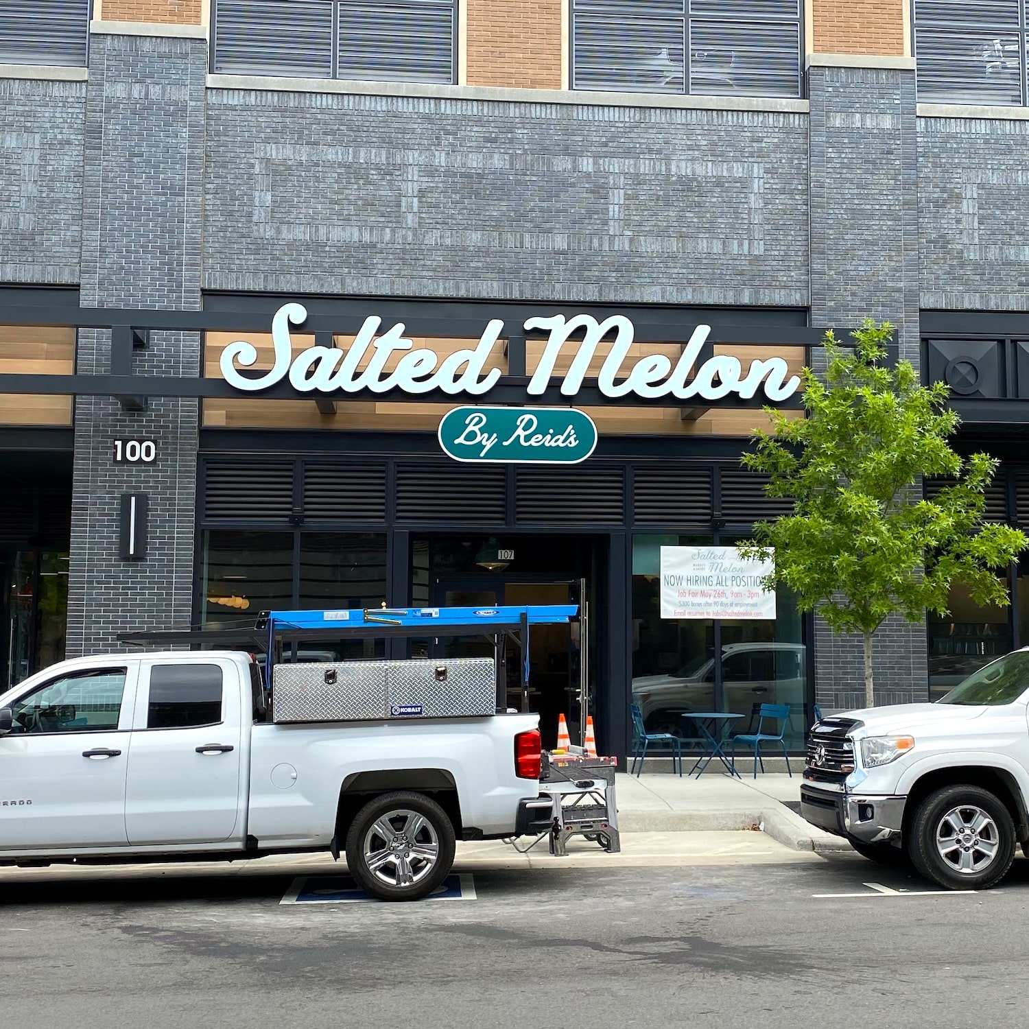 Salted Melon restaurant storefront in Charlotte